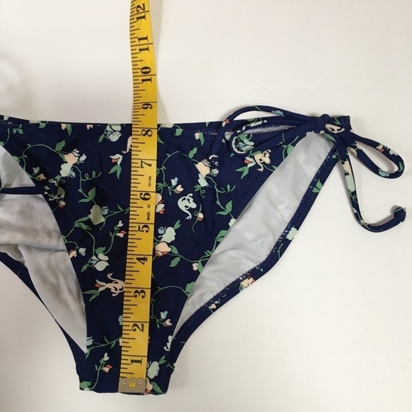 QUICKSILVER Blue Floral Side-Tie String Bikini Bottom NWOT - Picture 11 of 13